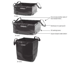 Cuvette Pliable Ortlieb 20 L -Survie en plein air evier a eau ortlieb floding bowl 2