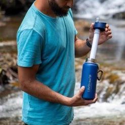 LifeStraw Go 2 Stainless Steel 0.7L -Survie en plein air filtre bouteille gourde lifestraw go 2 stainless 09