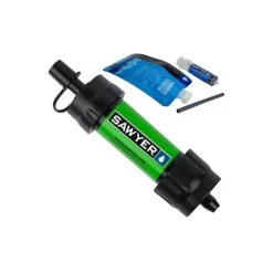 Sawyer Mini Water Filtration System -Survie en plein air filtre sawyer mini water filtration system green