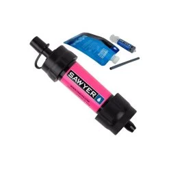 Sawyer Mini Water Filtration System -Survie en plein air filtre sawyer mini water filtration system pink
