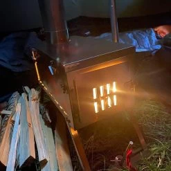 Winnerwell Fastfold Plus Titanium Nested Pipe M-sized Camping Stove -Survie en plein air poele winnerwell fastfold plus titanium nested pipe camping stove 10