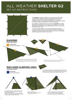 Snugpak All Weather Shelter G2 -Survie en plein air tarp snugpak all weather shelter g2 07