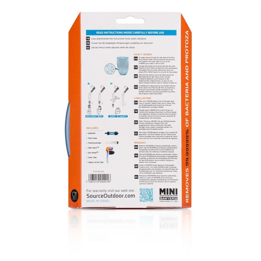 Tube Kit Source + Filtre Mini Sawyer 5 Tube Kit Source + Filtre Mini Sawyer – Image 3