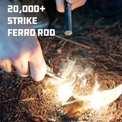 UCO Titan Fire Striker Ferro Rod -Survie en plein air uco firestartingtorchestitan fire striker ferro rod 04